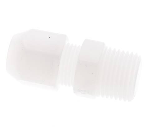 6x8mm & R1/4'' PP Elbow Hose Fitting with Male Threads 10bar/145psi [2 Pieces]