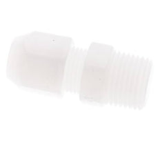 8x10mm & R3/8'' PP Elbow Hose Fitting with Male Threads 10bar/145psi [2 Pieces]