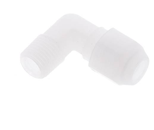 6x8mm & R1/4'' PP Elbow Hose Fitting with Male Threads 10bar/145psi [2 Pieces]