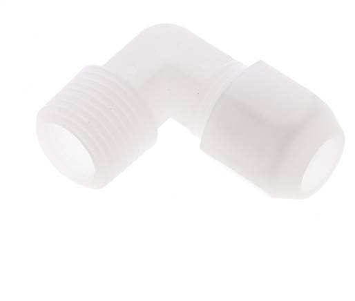 10x12mm & R1/2'' PP Elbow Hose Fitting with Male Threads 10bar/145psi [2 Pieces]