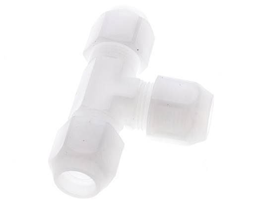 2x4mm PVDF T-Shape Hose Fitting 10bar/145psi