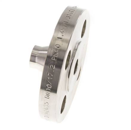 Welding Neck Flange DN10-PN40 17.2mm 1.4571 DIN 2635 And EN 1092-1 (Type 11)