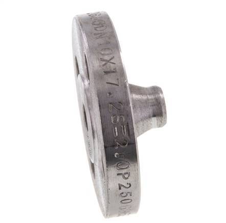 Welding Neck Flange DN10-PN40 17.2mm Black Steel DIN 2635 And EN 1092-1 (Type 11)