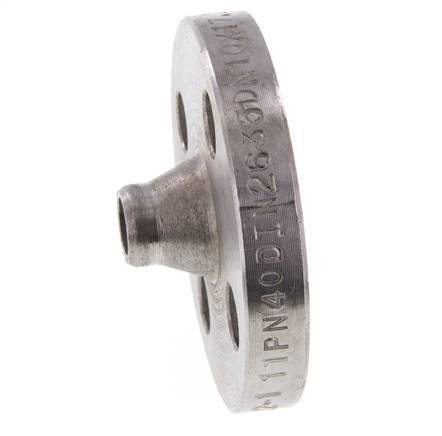 Welding Neck Flange DN10-PN40 17.2mm Black Steel DIN 2635 And EN 1092-1 (Type 11)