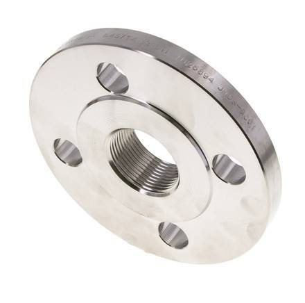 Threaded Flange DN125-PN16 Rp 5'' Stainless Steel 1.4571 DIN 2566 And EN 1092-1 (Type 13)