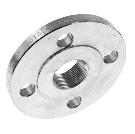 Threaded Flange DN80-PN16 Rp 3'' Zinc-Plated Steel DIN 2566 And EN 1092-1 (Type 13)