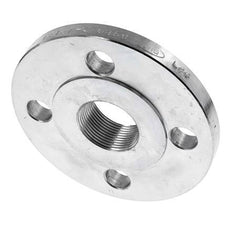 Threaded Flange DN100-PN16 Rp 4'' Zinc-Plated Steel DIN 2566 And EN 1092-1 (Type 13)