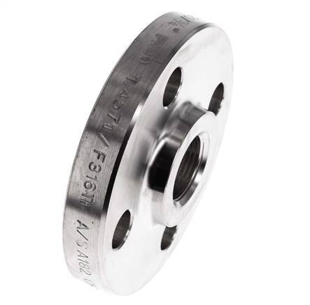 Threaded Flange DN20-PN40 Rp 3/4'' Stainless Steel 1.4571 DIN 2567 And EN 1092-1 (Type 13)