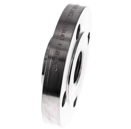 Threaded Flange DN25-PN40 Rp 1'' Stainless Steel 1.4571 DIN 2567 And EN 1092-1 (Type 13)
