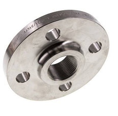 Threaded Flange DN65-PN40 Rp 2-1/2'' Stainless Steel 1.4571 DIN 2567 And EN 1092-1 (Type 13)