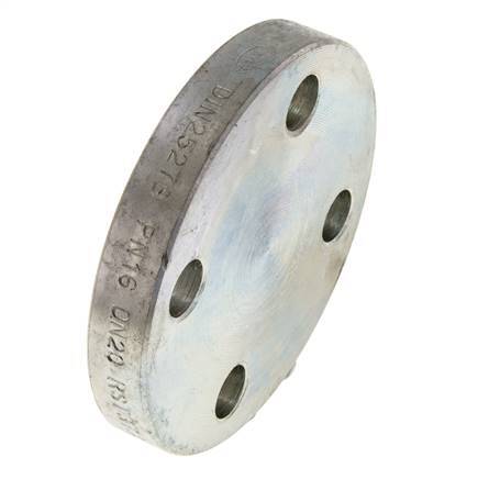 Blind Flange DN20-PN16 Zinc-Plated Steel DIN 2527