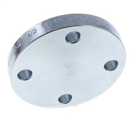 Blind Flange DN50-PN40 Zinc-Plated Steel DIN 2527 And EN 1092-1 (Type 05)