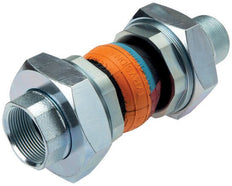 Threaded Rubber Expansion Joint DN40 R 1-1/2'' (Male)-R 1-1/2'' (Male) NBR