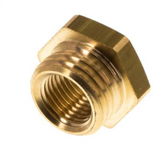 Niple reductor de latón M14x1.5 macho x M10x1 hembra 16bar (232psi) [2 piezas]