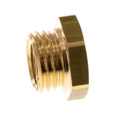 Niple reductor de latón M14x1.5 macho x M10x1 hembra 16bar (232psi) [2 piezas]