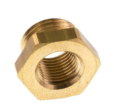 Niple reductor de latón M14x1.5 macho x M10x1 hembra 16bar (232psi) [2 piezas]