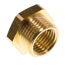 Niple reductor de latón M18x1.5 macho x M14x1.5 hembra 16bar (232psi) [2 piezas]