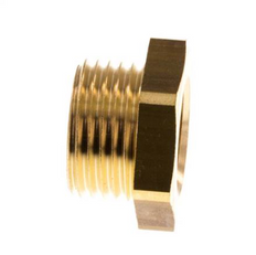 Niple reductor de latón M18x1.5 macho x M14x1.5 hembra 16bar (232psi) [2 piezas]