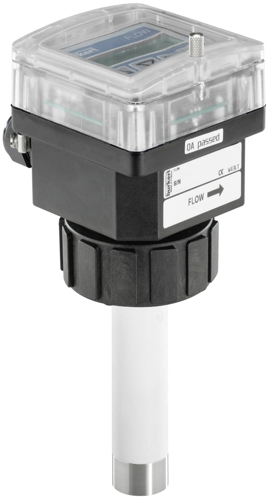 Electromagnetic insertion flow meter, PVDF sensor, long probe, with display - Bürkert 8045 - 426507