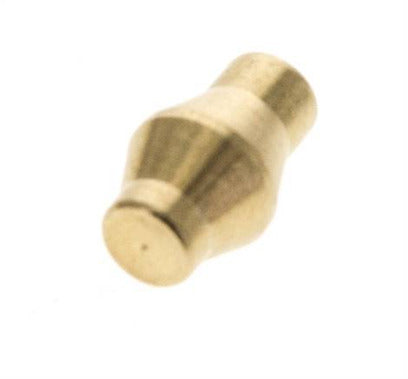 4mm Brass Closing Plug for Compression Ring Fittings 150 Bar DIN EN 1254-2 [5 Pieces]