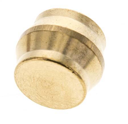 22mm Brass Closing Plug for Compression Ring Fittings 54 Bar DIN EN 1254-2
