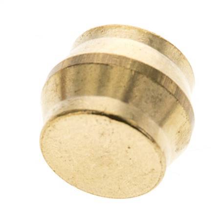 14mm Brass Closing Plug for Compression Ring Fittings 89 Bar DIN EN 1254-2 [2 Pieces]