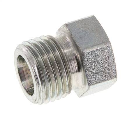 8S Tapón de cierre de acero galvanizado para tubos 630 Bar DIN 2353 [2 piezas]