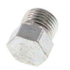 8S Tapón de cierre de acero galvanizado para tubos 630 Bar DIN 2353 [2 piezas]