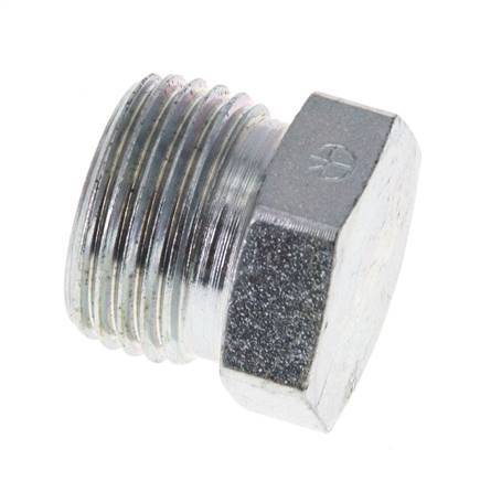 Tapón de cierre de acero galvanizado 12L para tubos de 315 barras DIN 2353 [2 piezas]
