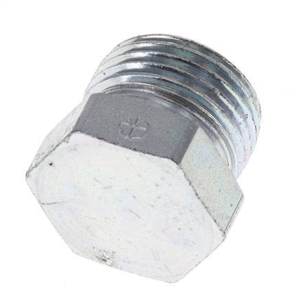 Tapón de cierre de acero galvanizado 12L para tubos de 315 barras DIN 2353 [2 piezas]