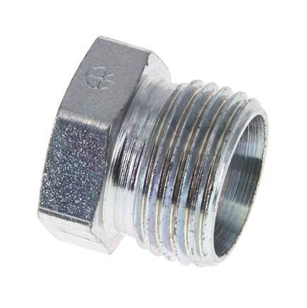 Tapón de cierre de acero galvanizado 12L para tubos de 315 barras DIN 2353 [2 piezas]