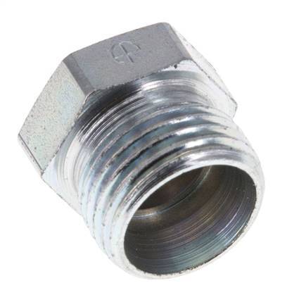 Tapón de cierre de acero galvanizado 12L para tubos de 315 barras DIN 2353 [2 piezas]