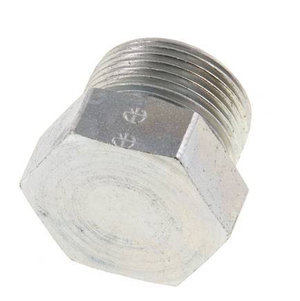 16S Zinc plated Steel Closing Plug for Tubes 400 Bar DIN 2353