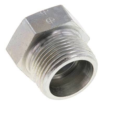 16S Zinc plated Steel Closing Plug for Tubes 400 Bar DIN 2353