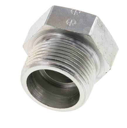 16S Zinc plated Steel Closing Plug for Tubes 400 Bar DIN 2353