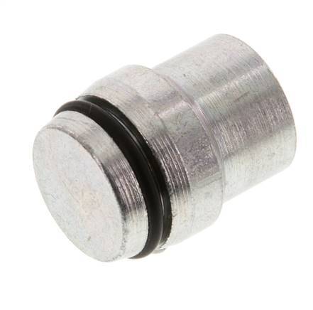 Tapón de cierre de acero galvanizado 16S para accesorios de anillo de corte 400 Bar DIN 2353 [5 piezas]