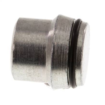 22L Zinc plated Steel Closing Plug for Cutting Ring Fittings 160 Bar DIN 2353 [2 Pieces]