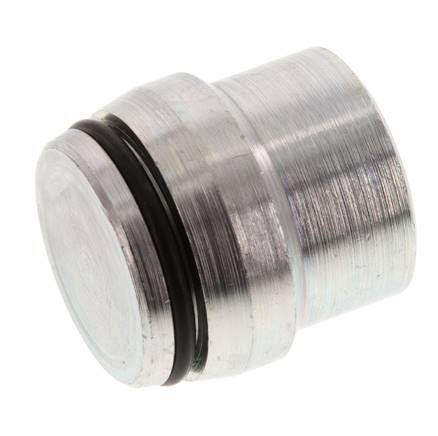 25S Tapón de cierre de acero galvanizado para accesorios de anillo de corte 400 Bar DIN 2353 [2 piezas]