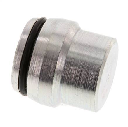 25S Tapón de cierre de acero galvanizado para accesorios de anillo de corte 400 Bar DIN 2353 [2 piezas]