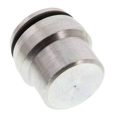 25S Tapón de cierre de acero galvanizado para accesorios de anillo de corte 400 Bar DIN 2353 [2 piezas]