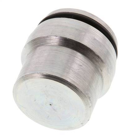 25S Tapón de cierre de acero galvanizado para accesorios de anillo de corte 400 Bar DIN 2353 [2 piezas]