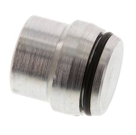 25S Tapón de cierre de acero galvanizado para accesorios de anillo de corte 400 Bar DIN 2353 [2 piezas]