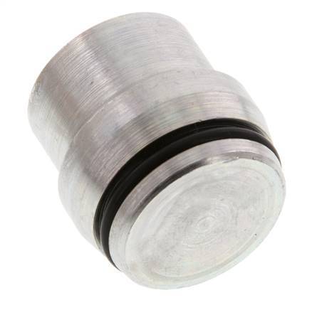 25S Tapón de cierre de acero galvanizado para accesorios de anillo de corte 400 Bar DIN 2353 [2 piezas]