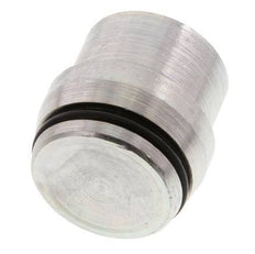 25S Tapón de cierre de acero galvanizado para accesorios de anillo de corte 400 Bar DIN 2353 [2 piezas]