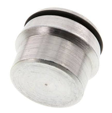 Tapón de cierre de acero galvanizado 28L para accesorios de anillo cortante 160 Bar DIN 2353 [2 piezas]