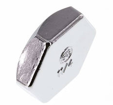 G 1 1/4'' Nickel plated Brass End cap 16 Bar