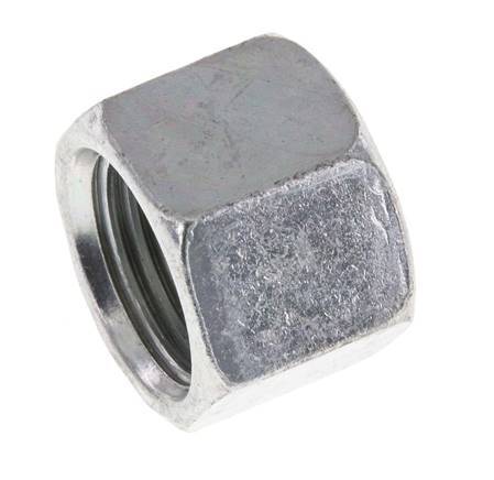 UN 11/16''-16 Tapa final de acero galvanizado ORFS 630 Bar