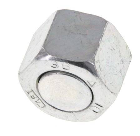 UN 11/16''-16 Tapa final de acero galvanizado ORFS 630 Bar