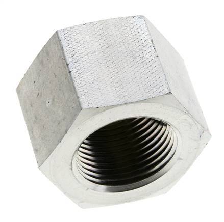 1'' NPT Zinc plated Steel Closing plug with Outer Hex 140 Bar