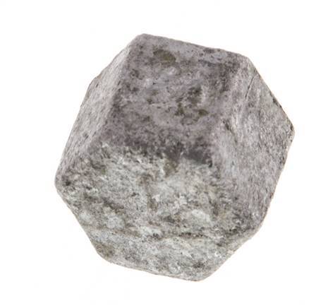 Rp 1/4'' Zinc plated Cast iron End cap 25 Bar [5 Pieces]